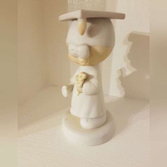 PRECIOUS MOMENTS "THE LORD BLESS YOU AND KEEP YOU” Porcelaine Figurine *1980 NEW - Picture 6 of 9